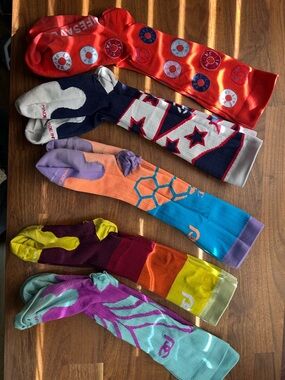 Assorted Women’s Colorful Compression Socks - Pack of 5